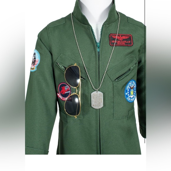 Kids👦🏻👧🏻AirForce FlightPilot🧑‍✈️RoleplaySuit w AviatorAccessories🎖️Sz 6-7Y - Picture 10 of 11